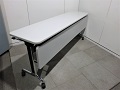 【オカムラ】幕板付フォールディングテーブル　W1800×D450